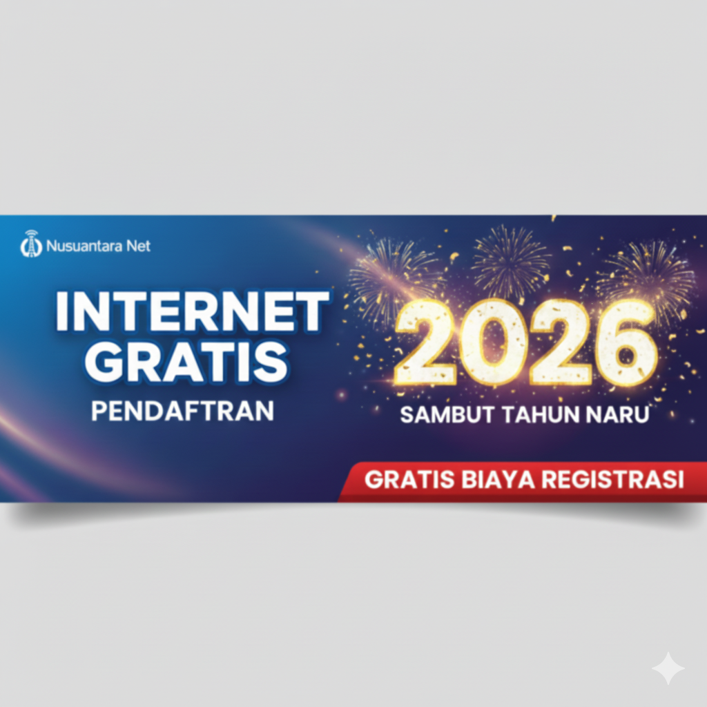 Promo Tahun Baru, Gratis biaya Registrasi dan Bulanan Pertama